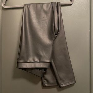 Express Black Pleather Pants MEDIUM